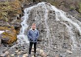Joe in Maligne Canyon, Jasper National Park, Canada