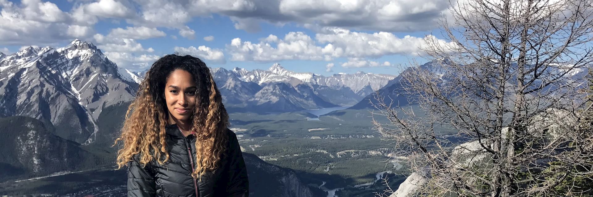 Kerry on Sulphur Mountain in Banff National Park, Canada