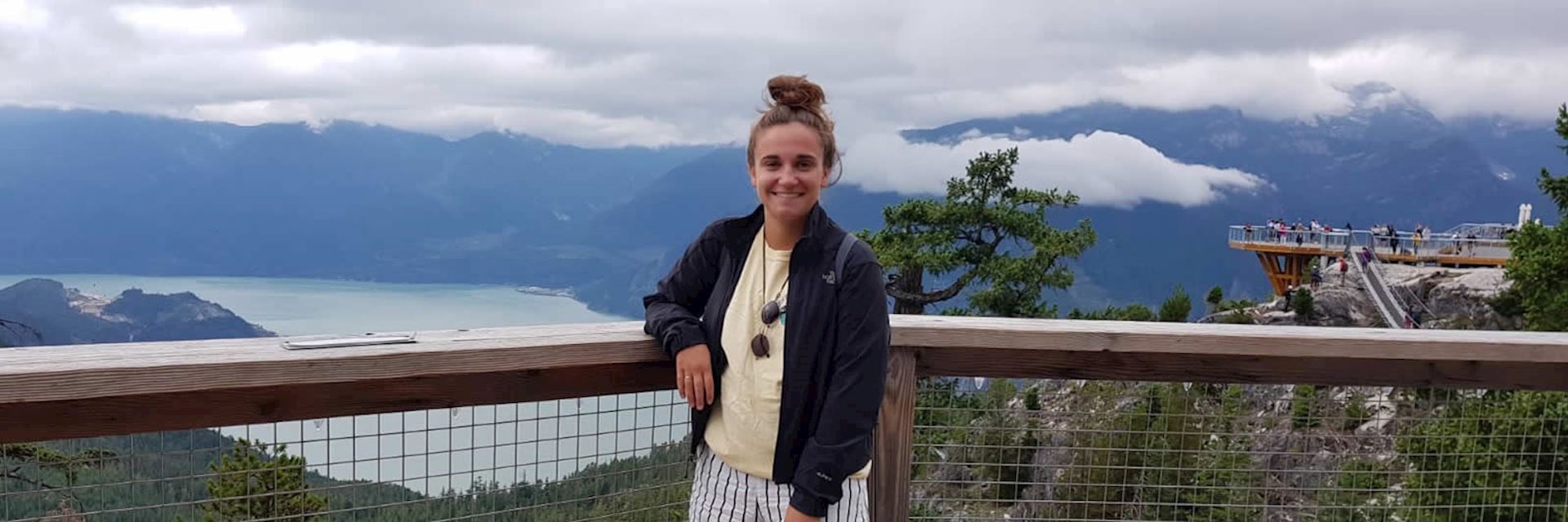 Lauren in the Sky Gondola in Squamish, British Columbia