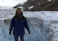 Lucy on Athabasca Glacier