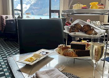 Afternoon tea, Lake Louise, Canada