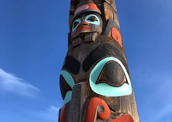 First Nations totem pole, Jasper