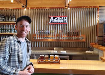Richard at the Alaska Brewing Company, Juneau