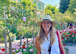Adley at Claude Monet's house, Giverny, France
