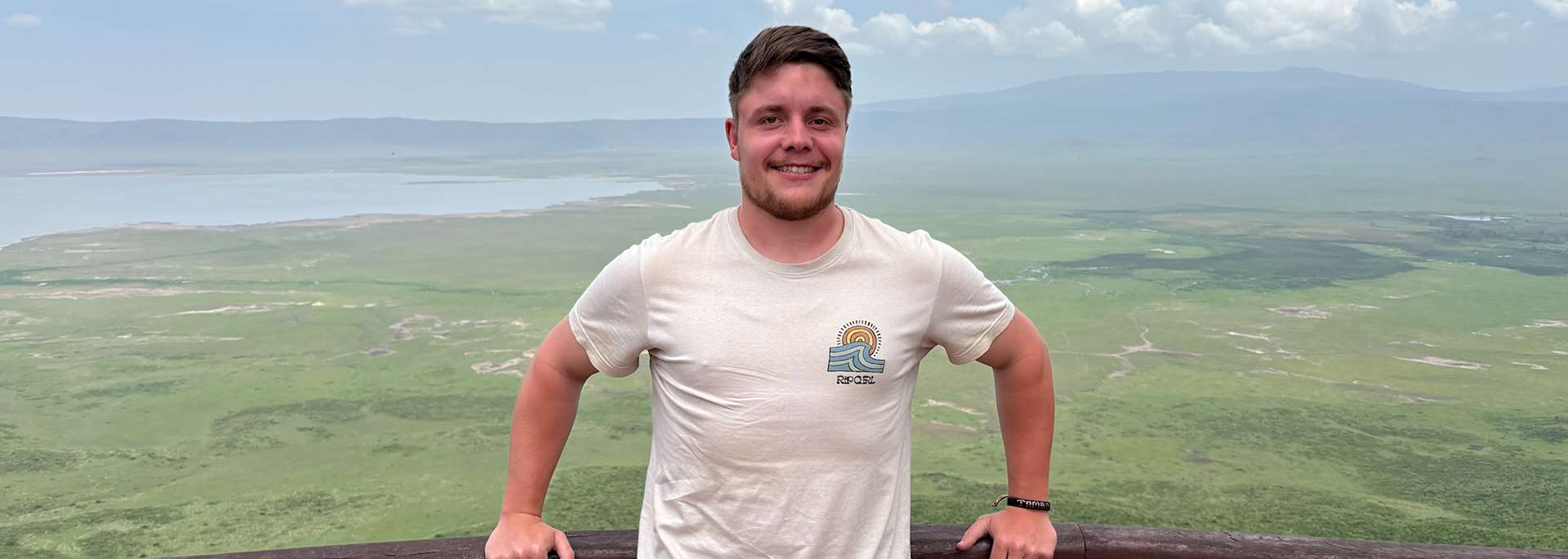 Haydon at Ngorongoro Crater, Tanzania
