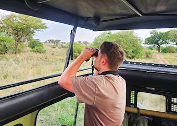 Haydon leopard spotting in Tarangire National Park, Tanzania