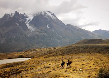 Horse riding in Patagonia, Chile