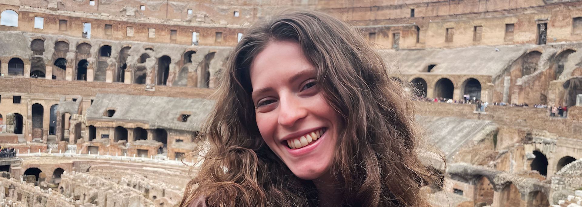 Willow at the Colosseum in Rome, Italy