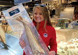 Aislyn on a gourmet food tour in Oslo, Norway