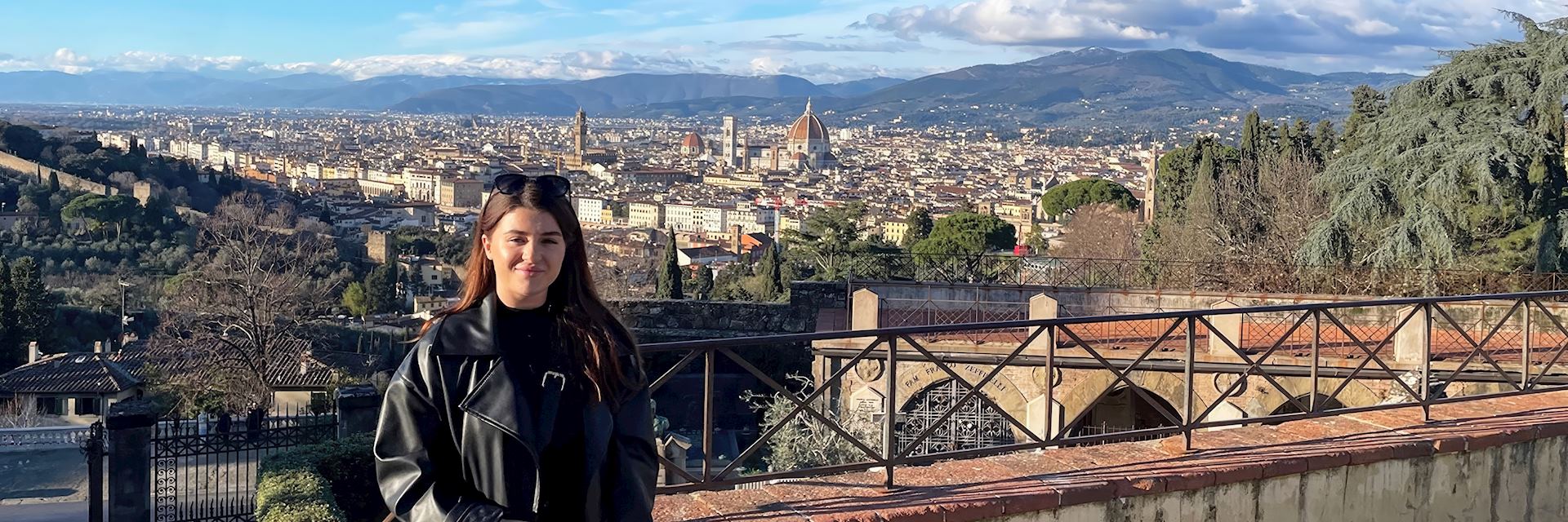 Alana visiting Florence, Italy
