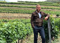 Allan visiting the wine country, Portugal