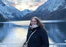 Amandine in Nærøyfjord, Norway