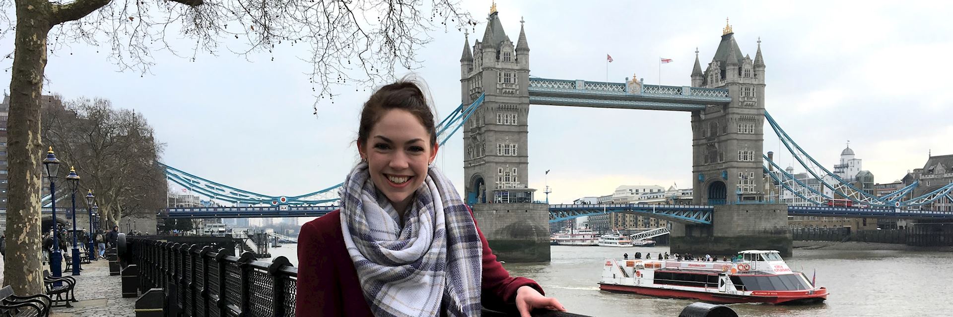 Anna at Tower Bridge, London, England