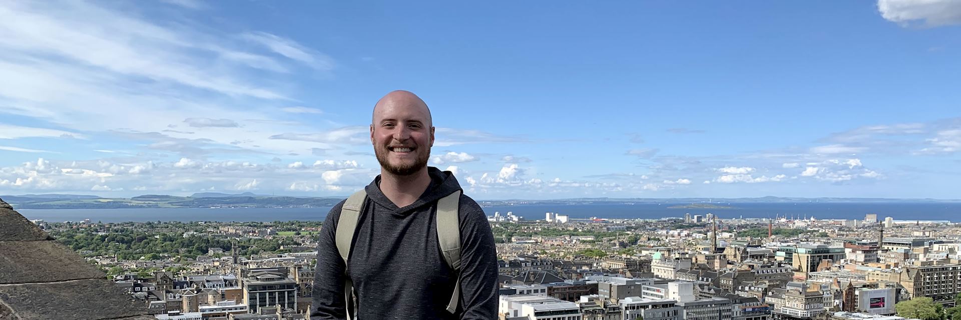 Brian at Edinburgh Castle, Scotland