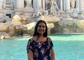 Brianna at the Trevi Fountain in Rome, Italy