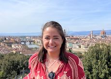 Caitlin at Piazzale Michelangelo, Florence, Italy