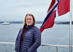 Cara on an Oslo fjord cruise, Norway