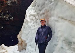 Cara on Raufarhólshellir Lava Tunnel tour, Iceland