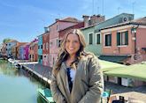 Carly in Burano, Italy