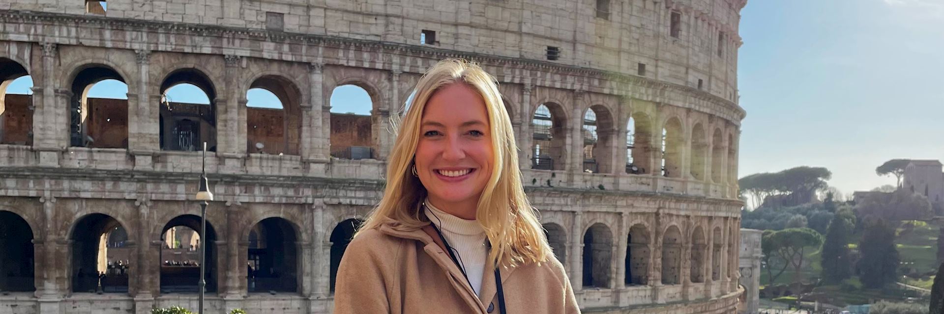 Caroline in Rome, Italy