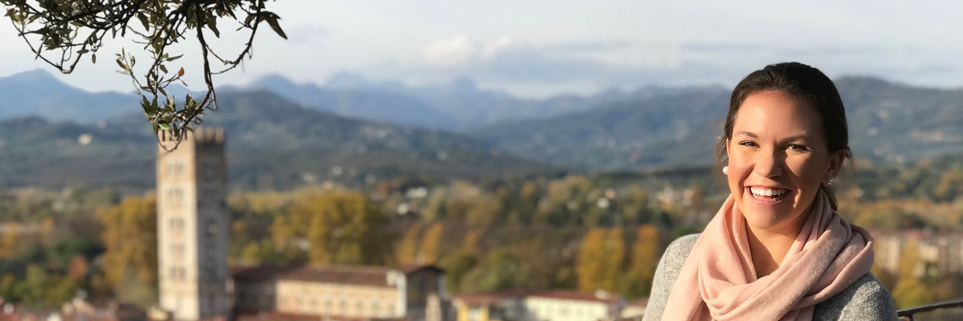 Casey in Lucca, Italy