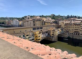 View of the Ponte Vecchio in Florence, Italy
