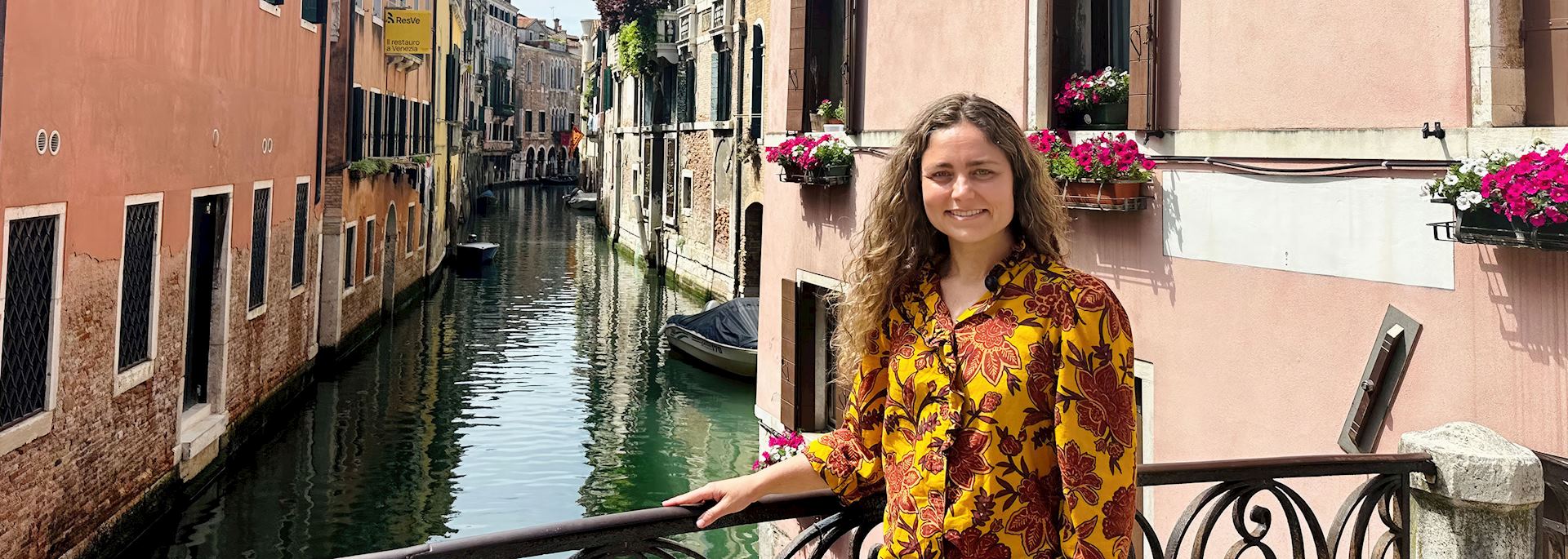 Claire in Venice, Italy