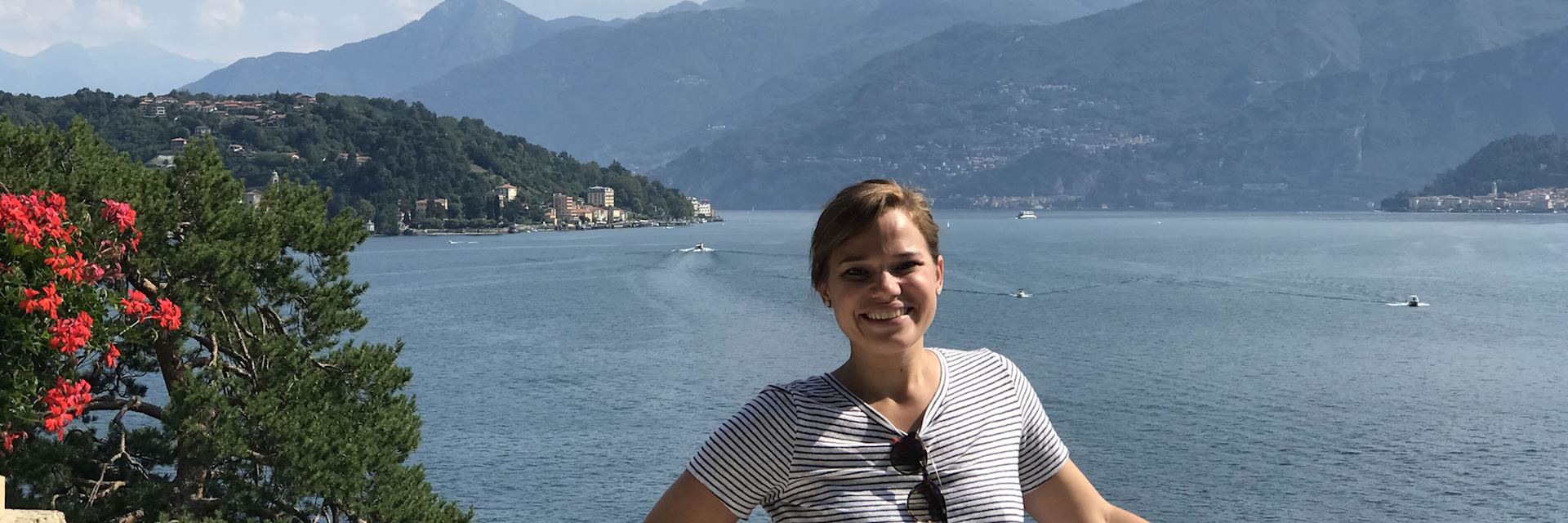 Elizabeth at Lake Como