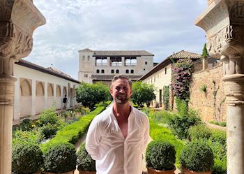 Eric in Alhambra, Spain