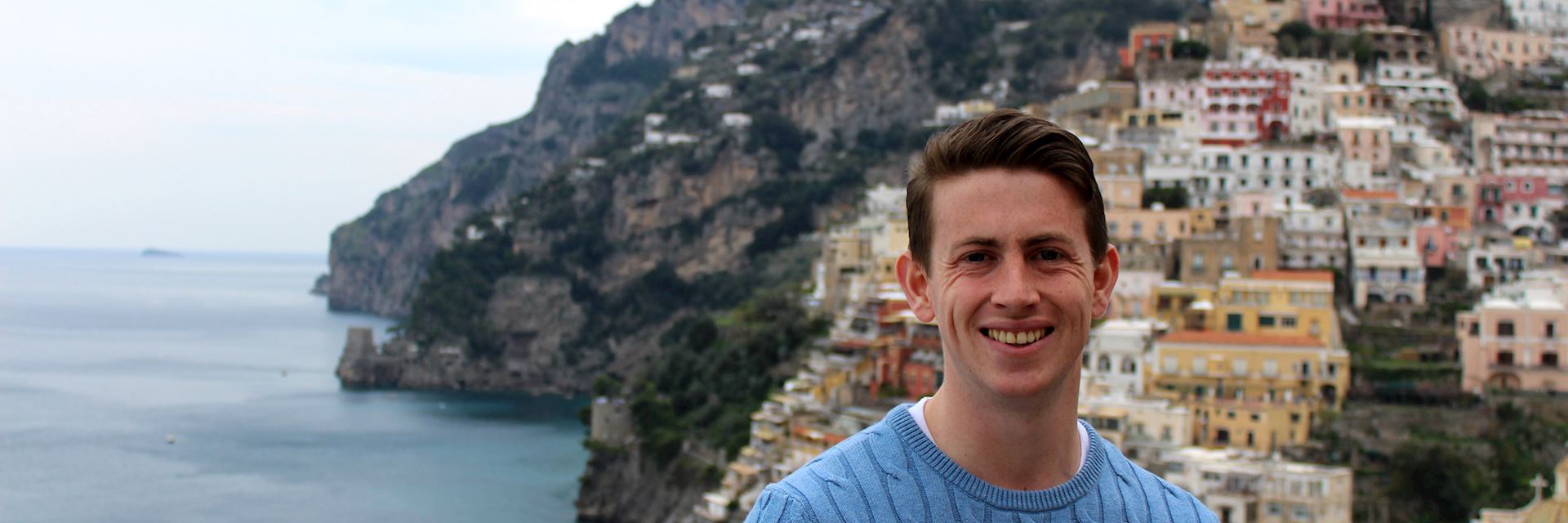 Gavin in Positano