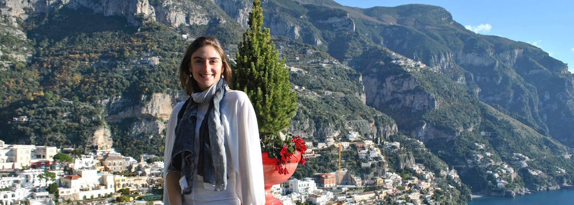 Gudrun at the Amalfi Coast