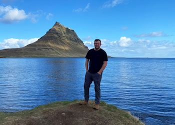 Huw at Kirkjufell Mountain, Iceland