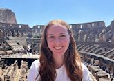 Isobel at the Colosseum in Rome, Italy