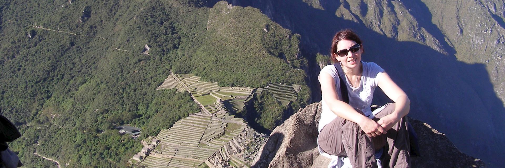 Joanna at Machu Picchu in Peru