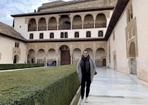 Julie in the Alhambra Palace in Granada, Spain