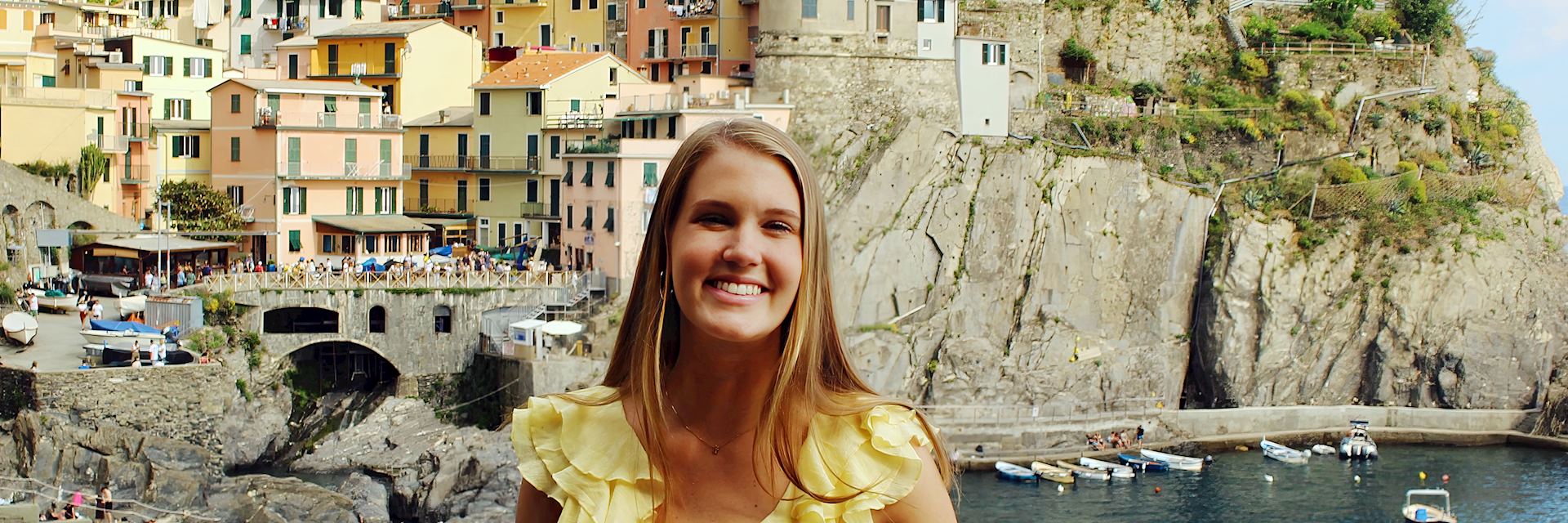 Kelly in Cinque Terre, Italy