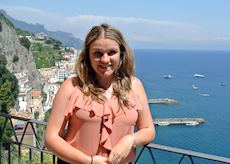 Kerry-Ann on the Amalfi Coast, Italy