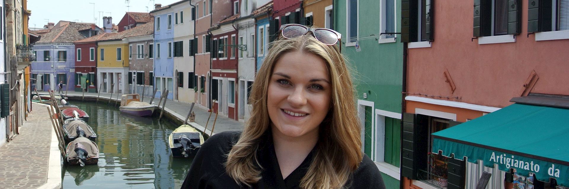 Kerry-Ann visiting Burano, Italy
