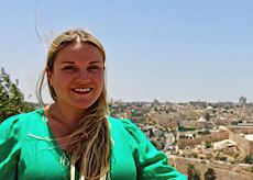 Kerry-Ann visiting Mount of Olives, Jerusalem, Israel
