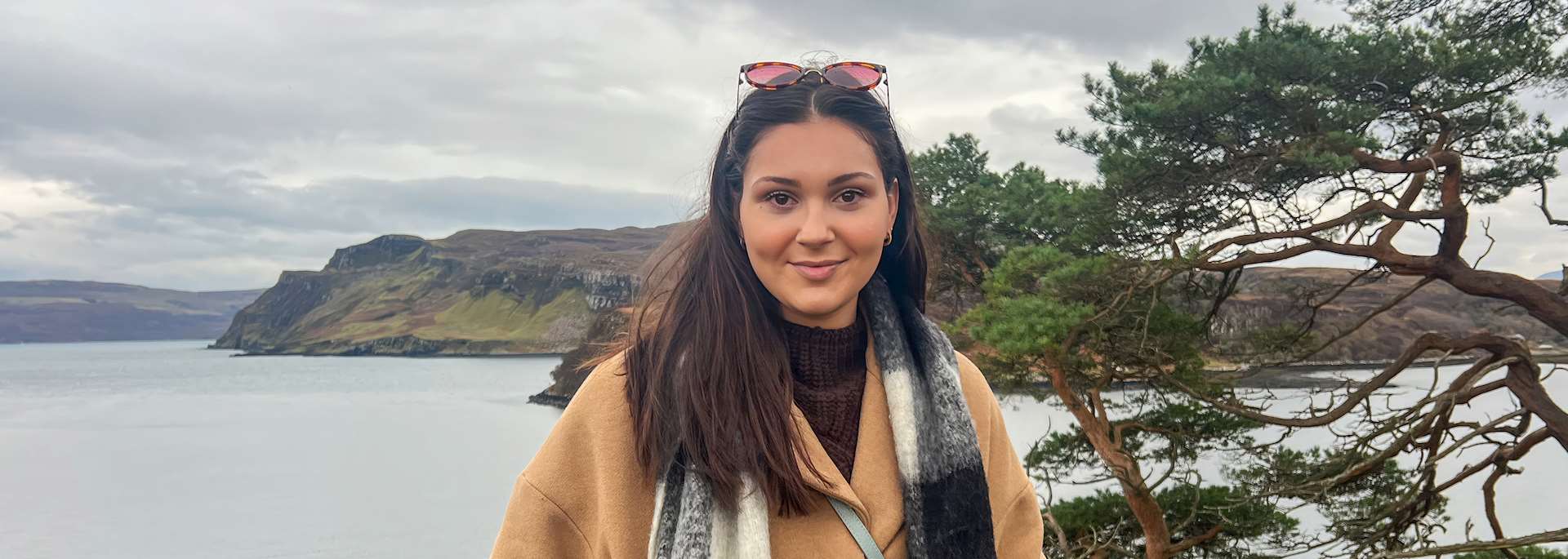 Lexi on the Isle of Skye, Scotland