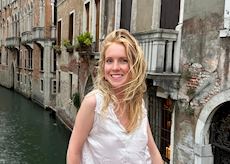 Lily in Venice, Italy