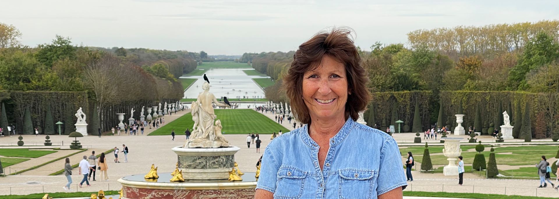 Lisa visiting Versailles, France