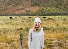 Lydia in Glencoe, Scotland
