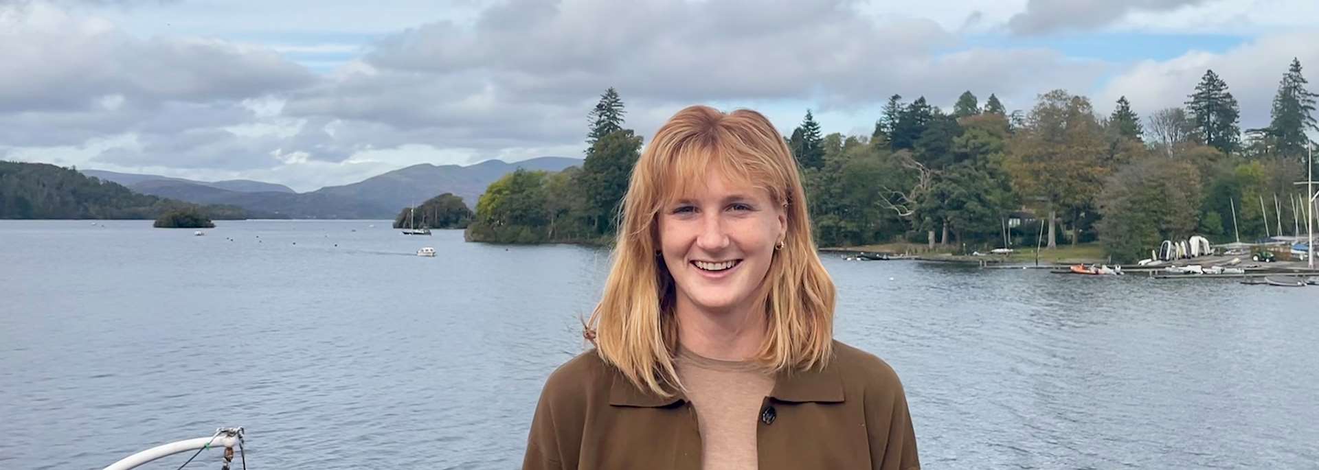 Lydia visiting the Lake District, England