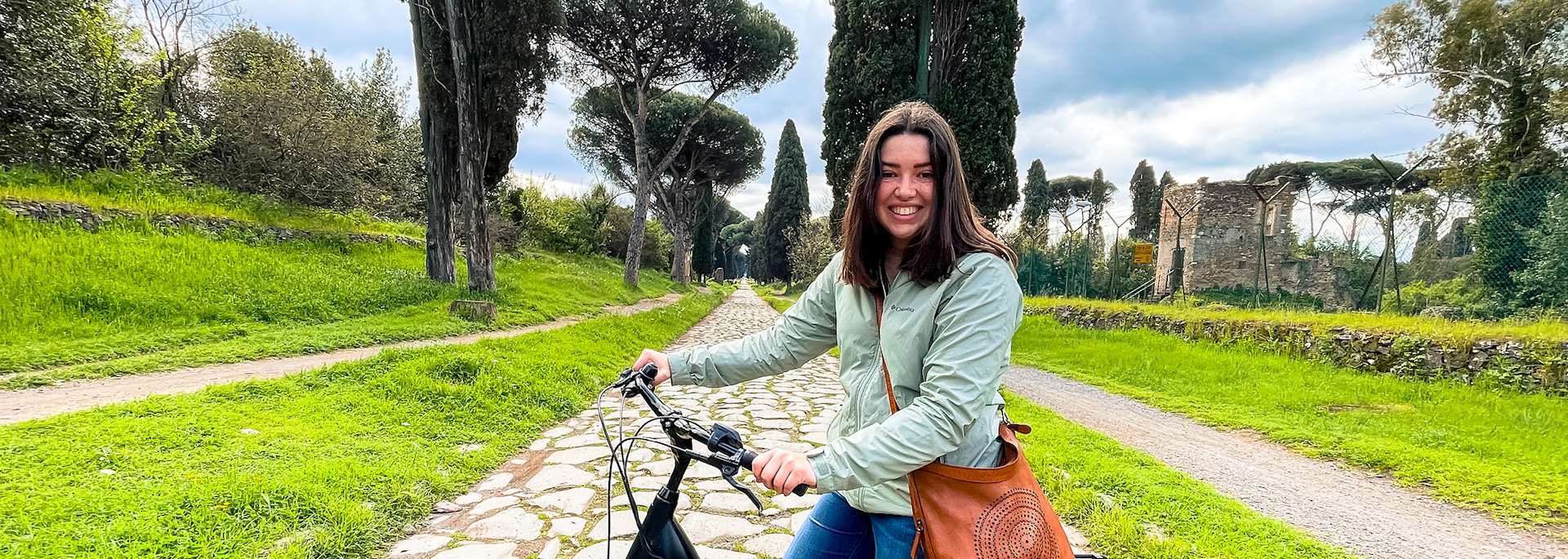 Madeline on the Appian Way, Italy