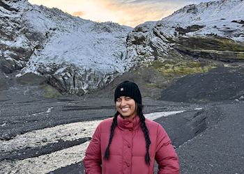 Mareesa visiting Thórsmörk Valley, Iceland