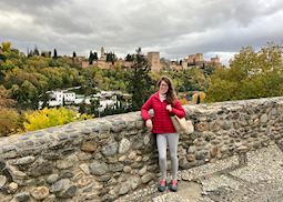 Melissa at the Alhambra Palace, Spain