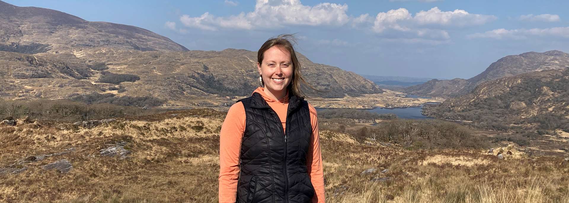 Melissa at Ladies View, Ring of Kerry, Ireland