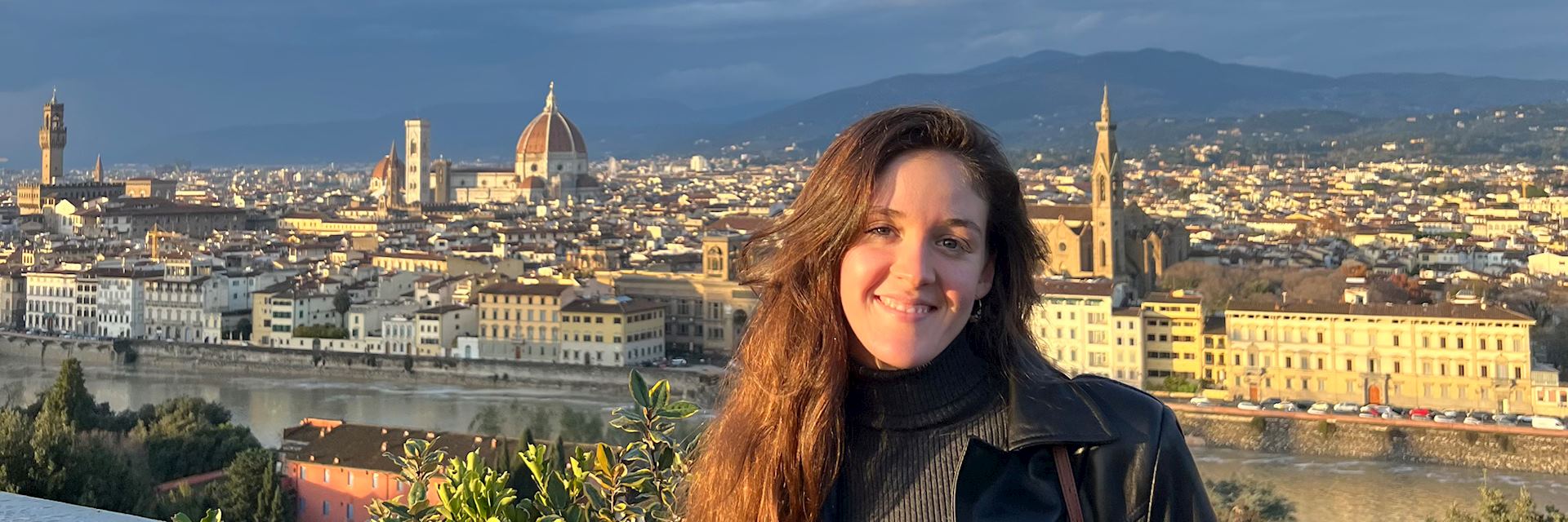 Michaela at Piazzale Michelangelo, Florence, Italy