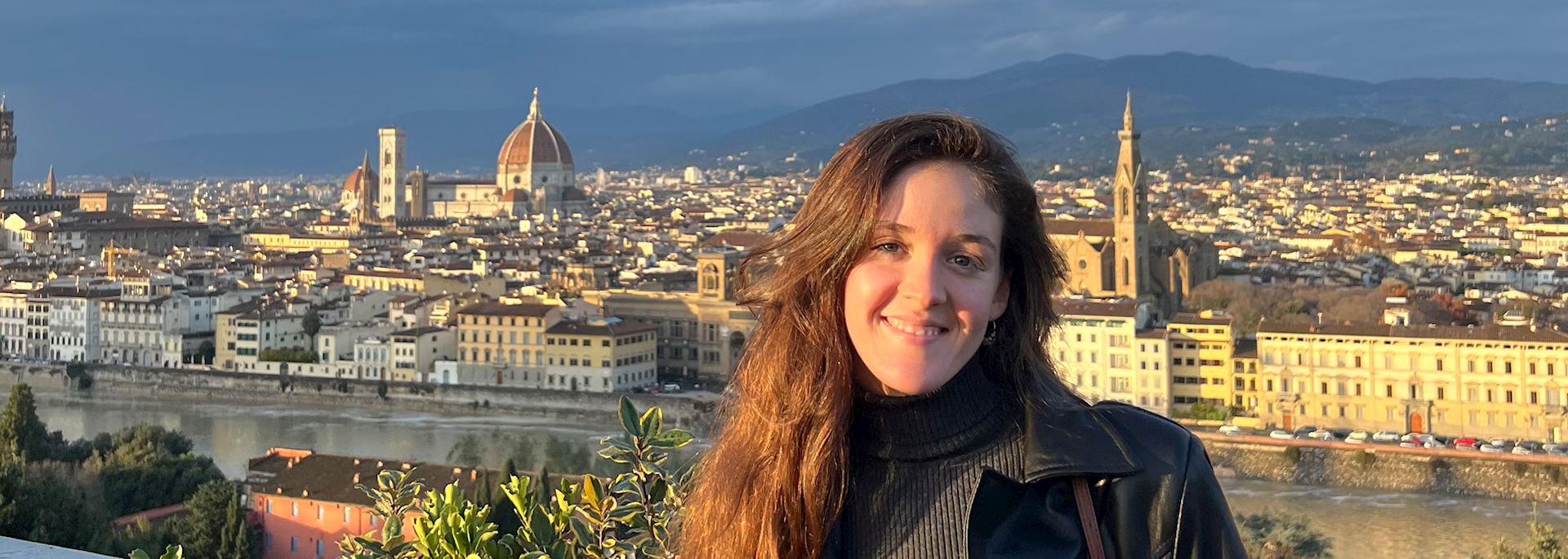 Michaela at Piazzale Michelangelo, Florence, Italy